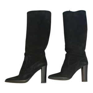 Jimmy Choo Tall Black Suede Boots size 42